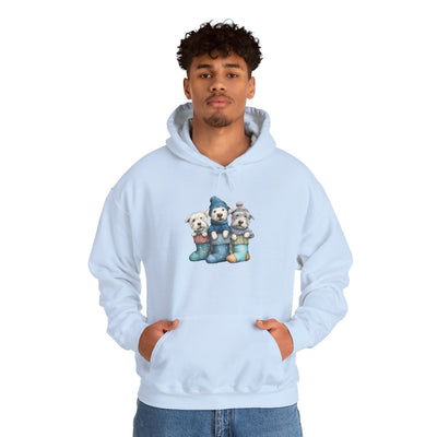 Stocking Pups Hoodie - Festive Christmas Dog Sweatshirt