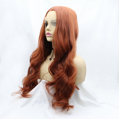13*3" Lace Front Wigs Synthetic Long Wavy 24" 130% Density - Fashions Envy