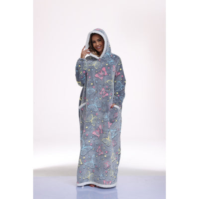 Hooded Blanket Sweatshirt - Sherpa Wearable Style