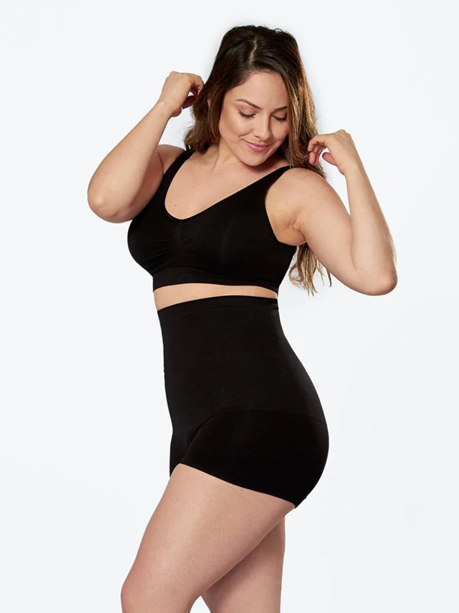 High Waist Shapewear Shorts - Smooth Boyshort Silhouette