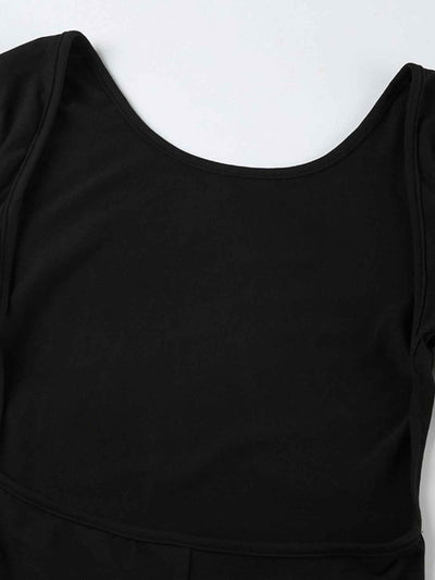 Long Sleeve Ruched Active Romper
