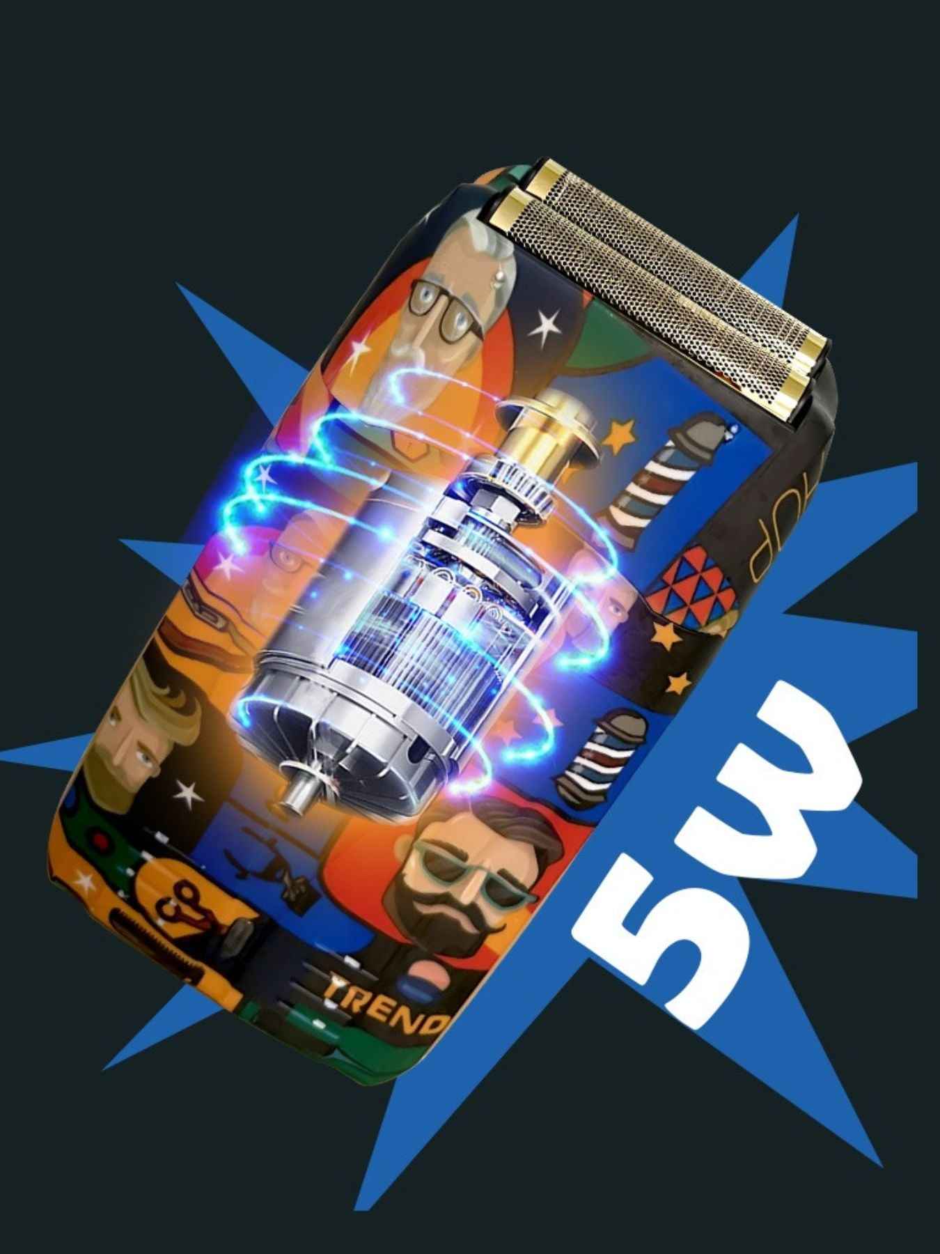 Barber Graffiti Foil Shaver - Portable Electric Grooming