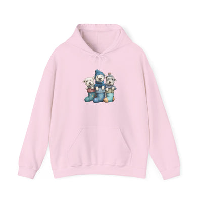 Stocking Pups Hoodie - Festive Christmas Dog Sweatshirt