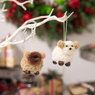2-Piece Fuzzy Puppy Hanging Widget - Fashions Envy