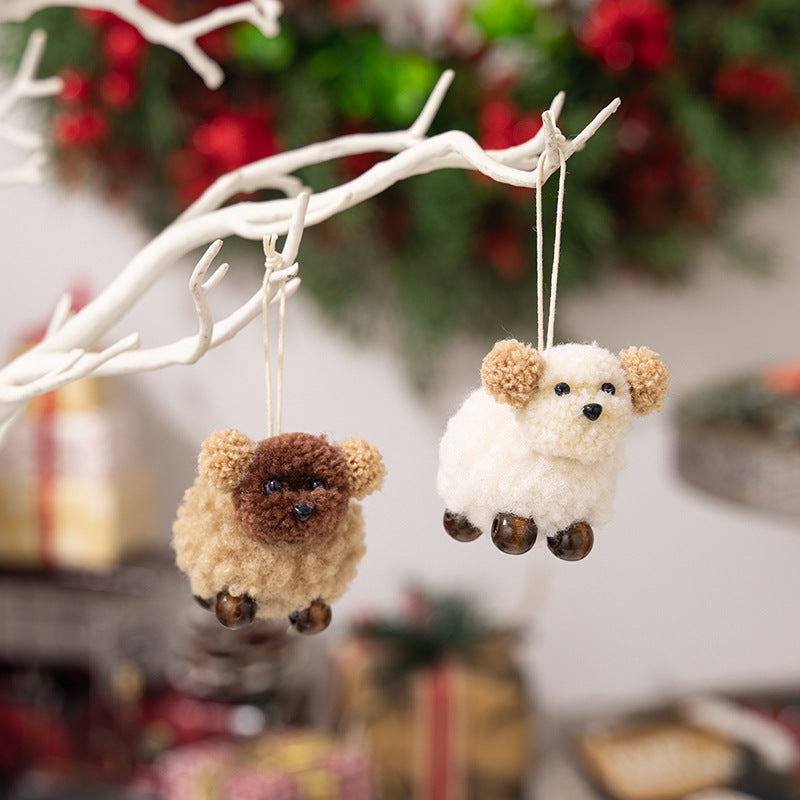 2-Piece Fuzzy Puppy Hanging Widget - Fashions Envy