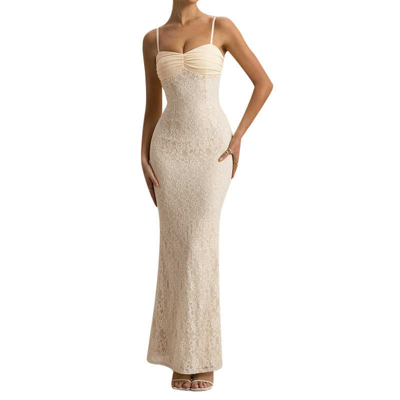 Lace camisole waist cinching sexy hip hugging skirt - Fashions Envy