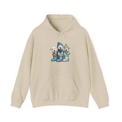 Stocking Pups Hoodie - Festive Christmas Dog Sweatshirt