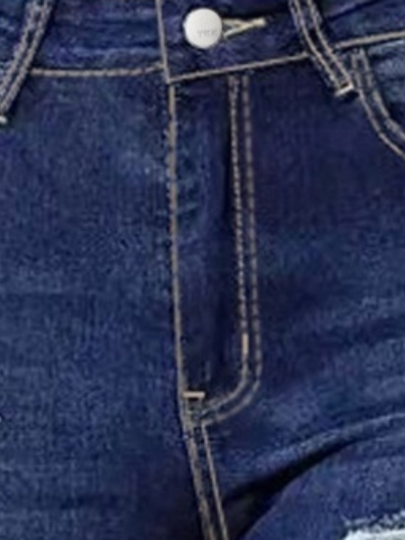 Cropped Jeans Women - Ripped High Stretch Street Style
