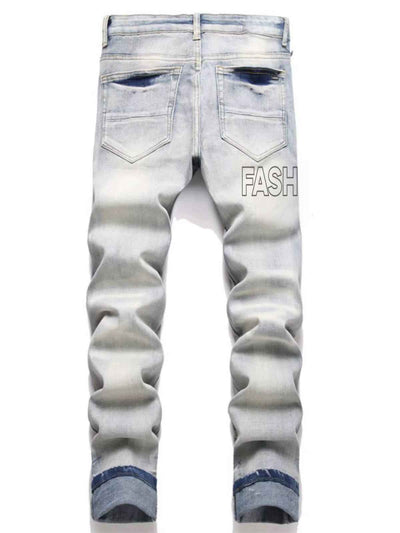 Non-stretch Straight-leg Pants