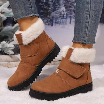 Round Toe Fuzzy Boots