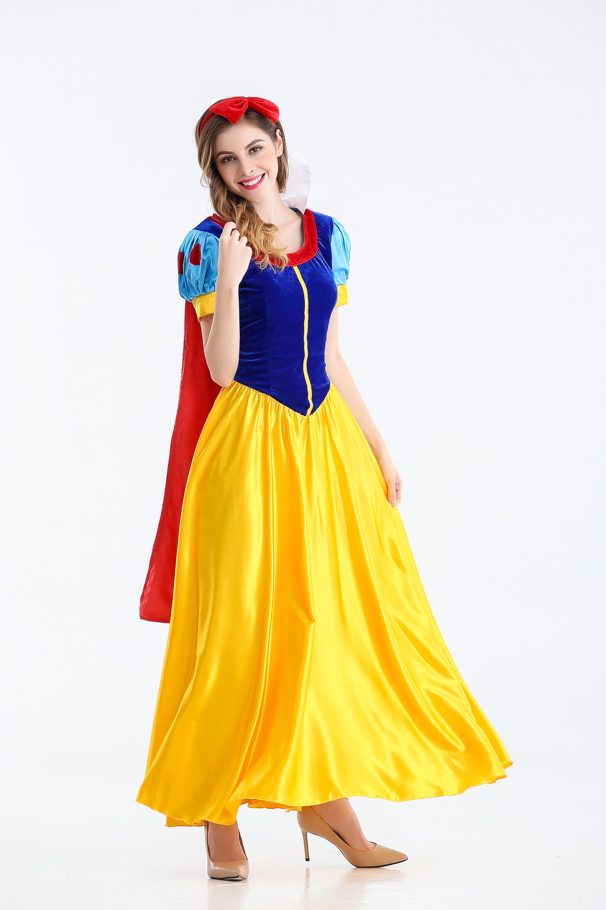 Snow White Costume Dress - Blue Bodice and Yellow Skirt