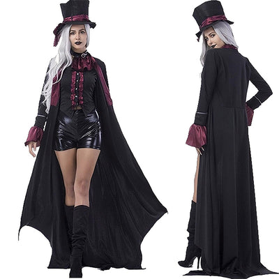 Vampire Costume Halloween Knight Performance Costume Role Play Dark Knight Anime Cosplay Costume for Men and Women