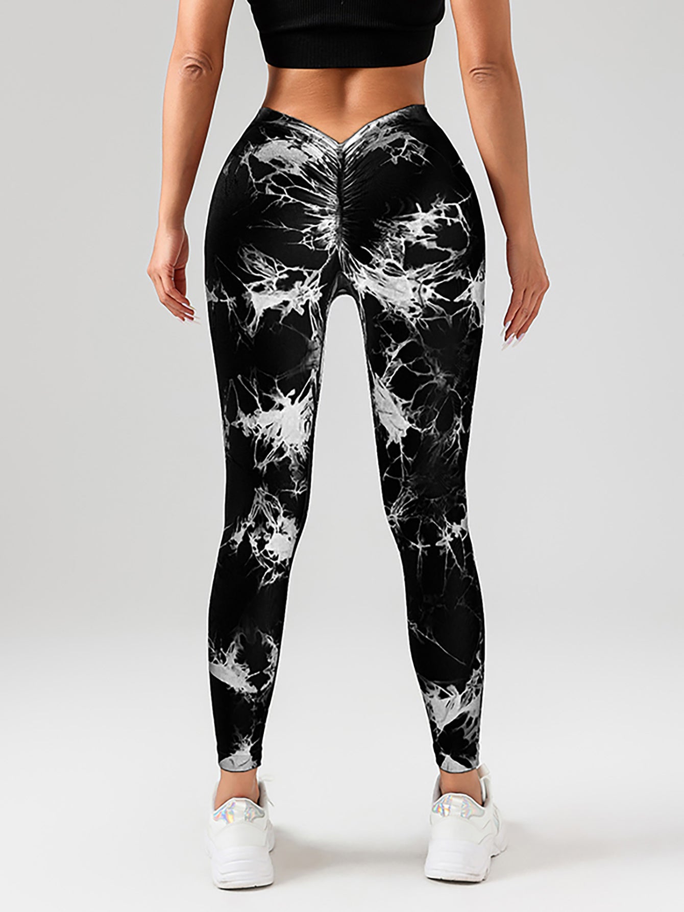 Butt Lifting Yoga Leggings - Tie Dye High Waist Activewear