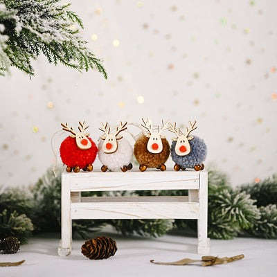 4-Piece Reindeer Hanging Widgets - Fashions Envy