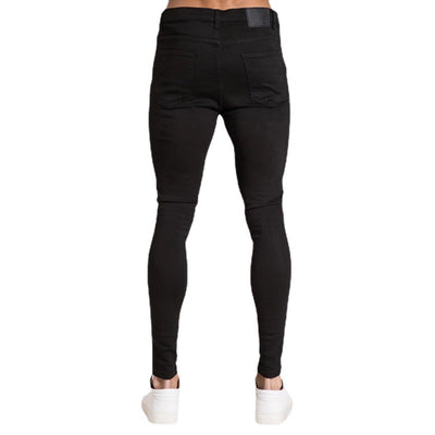 Men's Jeans with Ripped Design Style Skinny Fit Long Pants