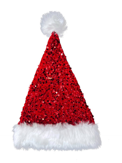 Sequin Santa Mini Dress - Strapless Faux Fur Trim Holiday Set