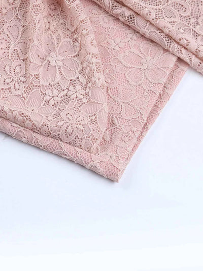 Sweetheart Neck Mini Dress - Wide Strap Lace Detail