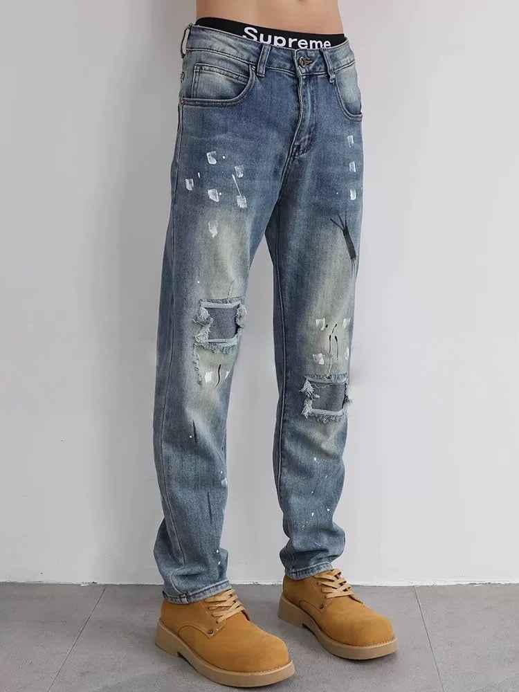 Stretchy Slim Straight Pants