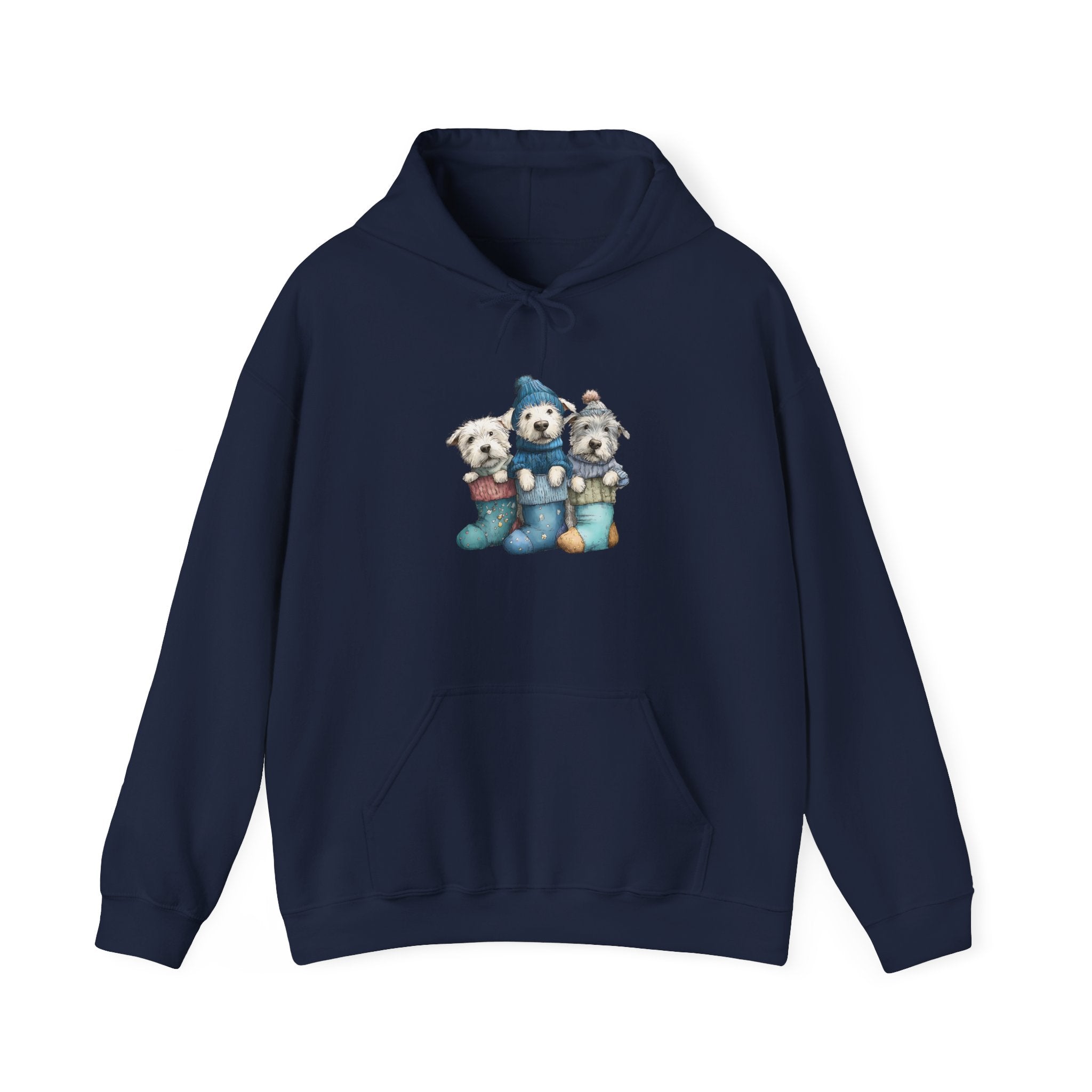 Stocking Pups Hoodie - Festive Christmas Dog Sweatshirt