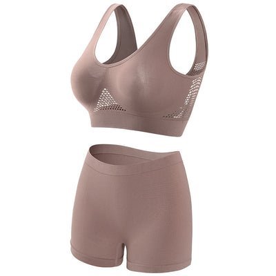 Plus Size Lingerie for Women - Seamless Sports Bra Set