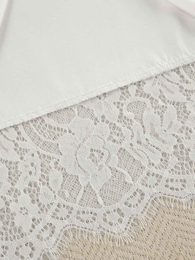 Shorts Lounge Set - Cami and Lace Trim Cardigan