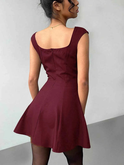 Sleeveless A-Line Mini Dress