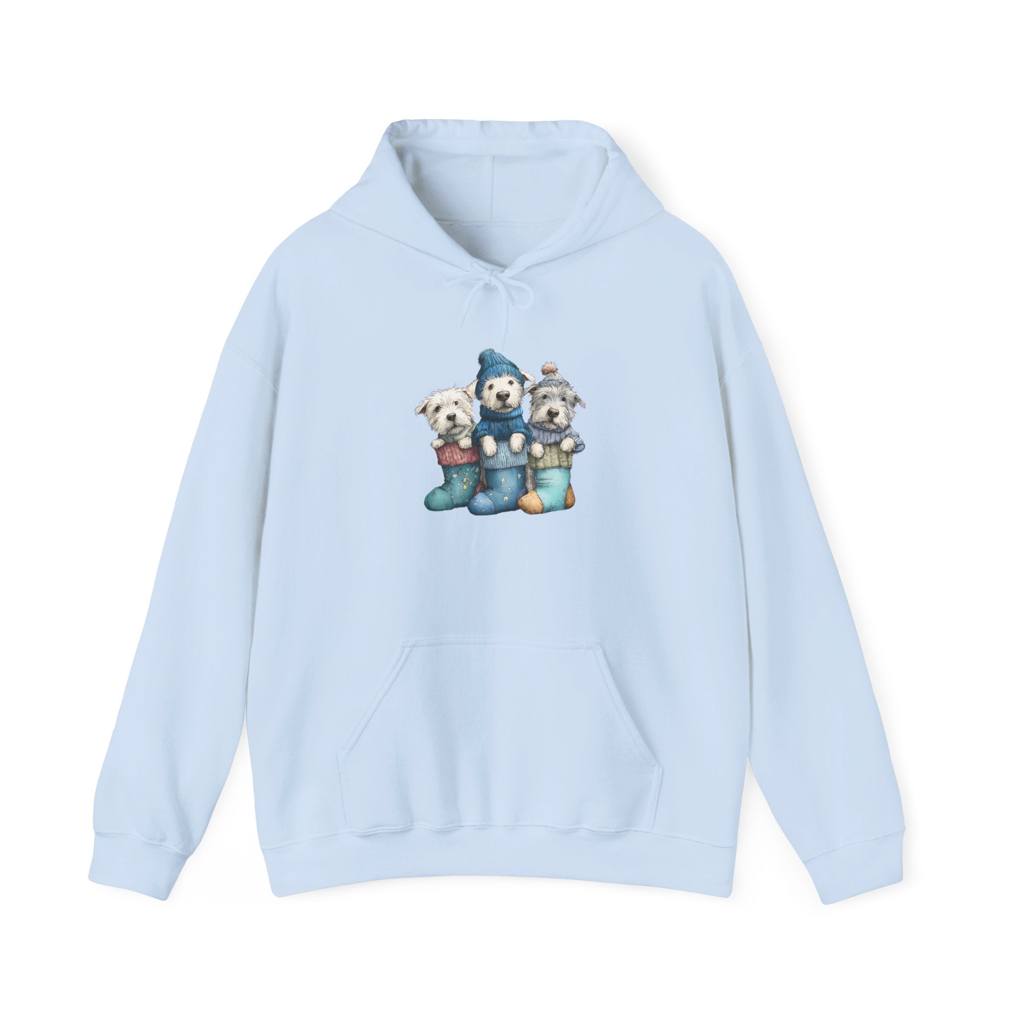 Stocking Pups Hoodie - Festive Christmas Dog Sweatshirt