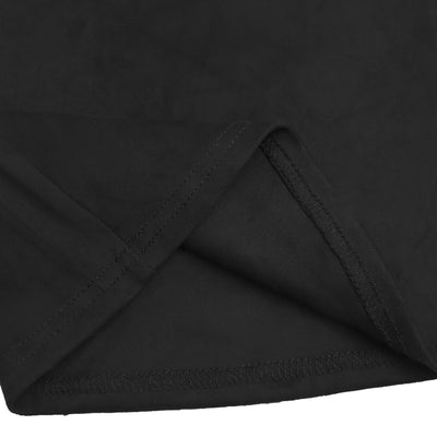 Black jumpsuit fabric with reinforced stitching along side seam
