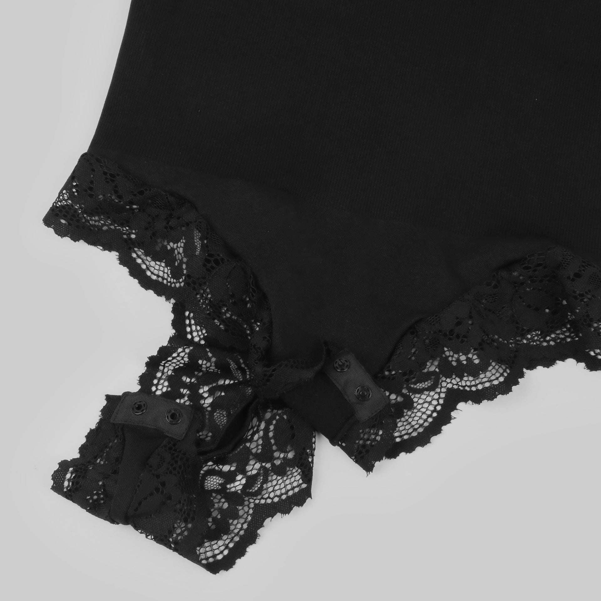 Lace Detail Thong Bodysuit - Tummy Control Shapewear