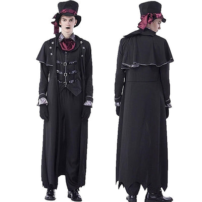 Vampire Costume Halloween Knight Performance Costume Role Play Dark Knight Anime Cosplay Costume for Men and Women