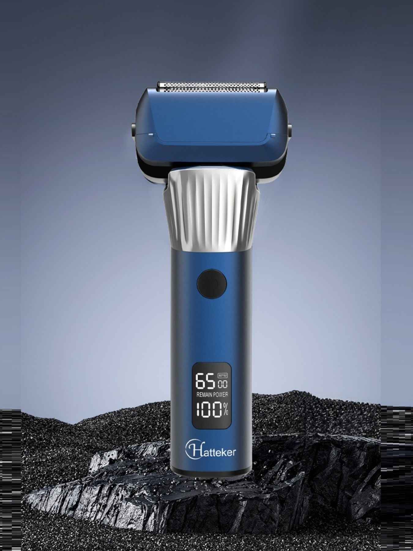 Electric Foil Shaver LED Display - Compact Waterproof Grooming