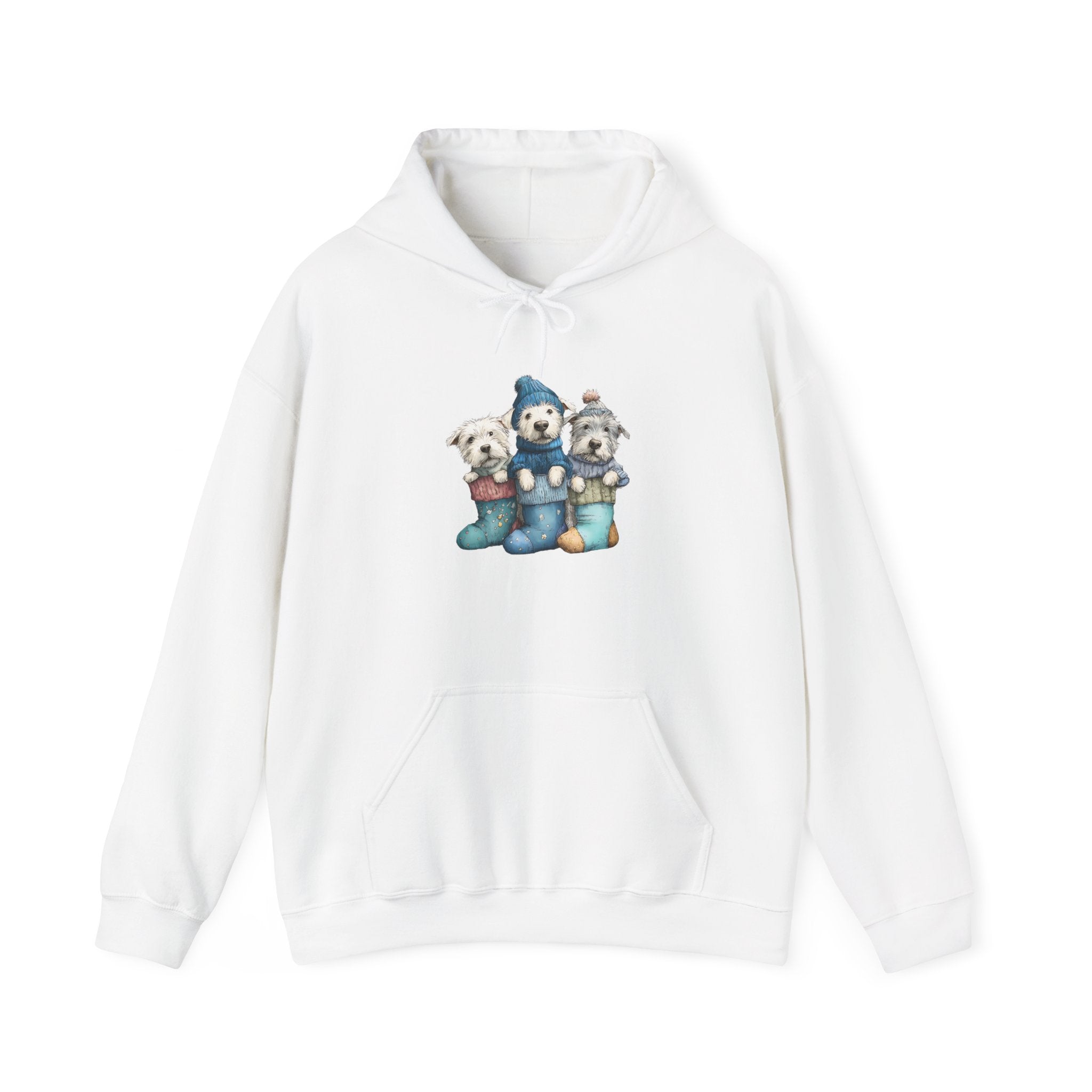 Stocking Pups Hoodie - Festive Christmas Dog Sweatshirt