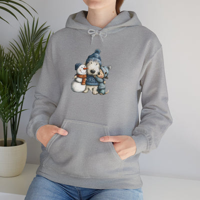 Snowman Puppy Hoodie - Adorable Winter Dog Sweatshirt