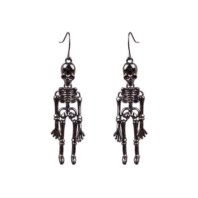 Skeleton Alloy Earrings - Fashions Envy