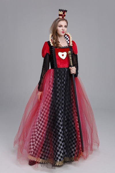Halloween Queen of Hearts Costume - Checkerboard Skirt and Tulle