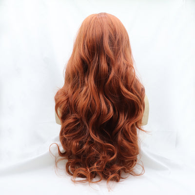 13*3" Lace Front Wigs Synthetic Long Wavy 24" 130% Density - Fashions Envy