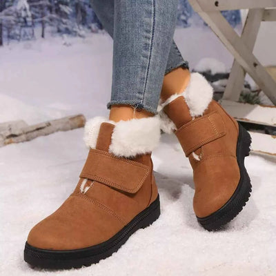 Round Toe Fuzzy Boots