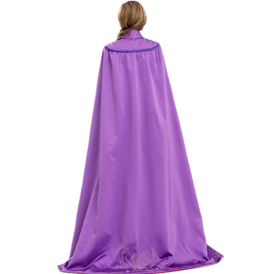 Anna Princess Costume Set - Blue Gown with Purple Cape