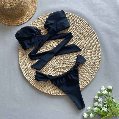Sexy Bikini Strapless Two-Piece Women's Swimsuit