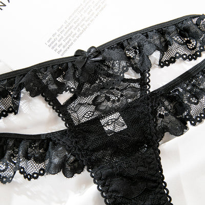 Black Lace Bra Set - Thin Sexy Underwear Lingerie