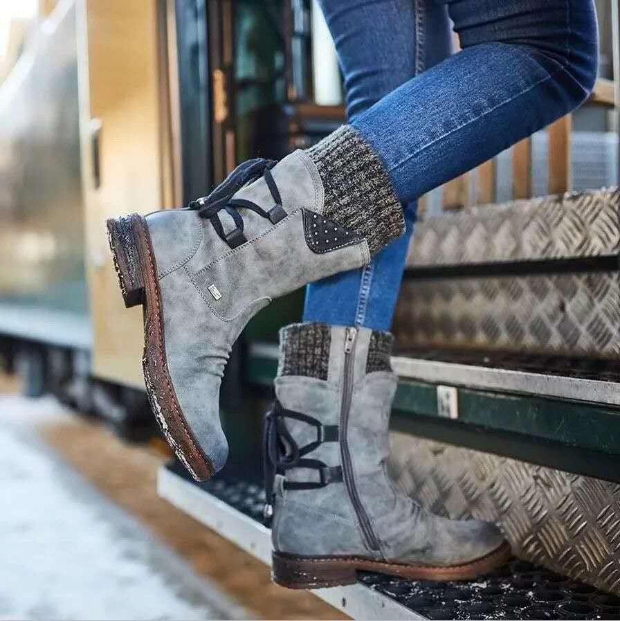 Martin Boots - Square Heel Ankle Boots