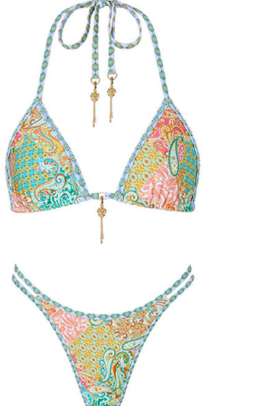 Printed Halter Swimwear Collection - Mix Match 4 Styles