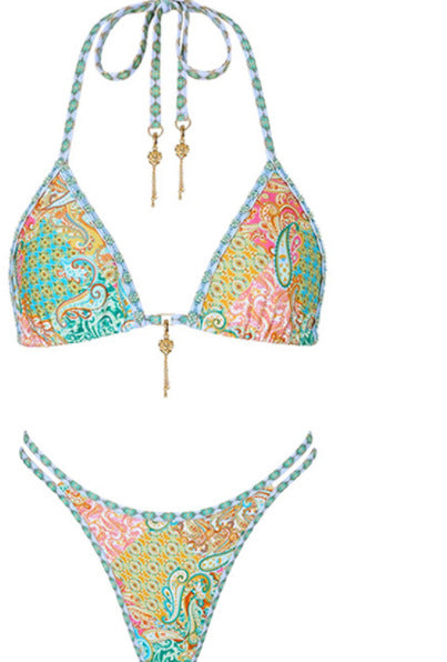 Printed Halter Swimwear Collection - Mix Match 4 Styles