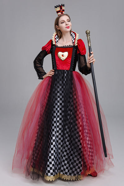 Halloween Queen of Hearts Costume - Checkerboard Skirt and Tulle