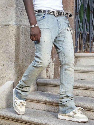 Stretchy Slim Straight Pants