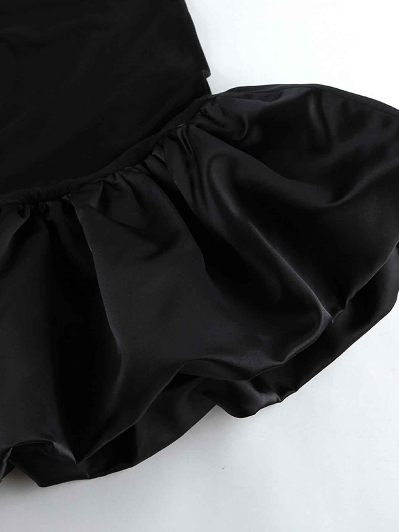 Off-Shoulder Mini Dress - Ruffle Hem Party Style