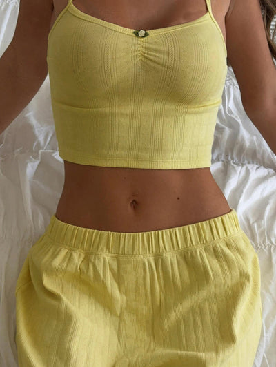Cami Wide-Leg Pants Set - Two-Piece Outfit