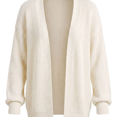 Relaxed Loose V-Neck Knit Cardigan for Women, Autumn Winter New  Outerwear Sweater Coat, Plus Size Slimming Top