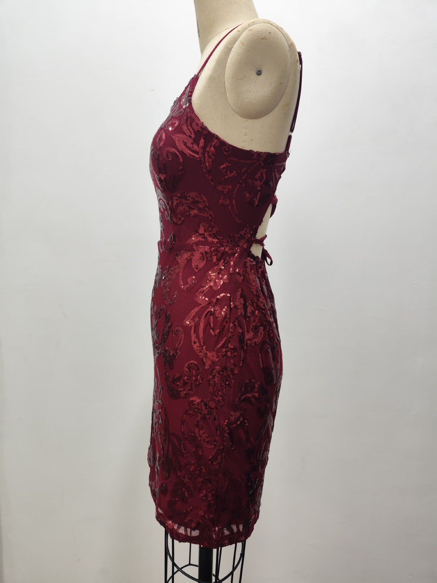 Sexy Party Gown - Sequin Beaded Dress