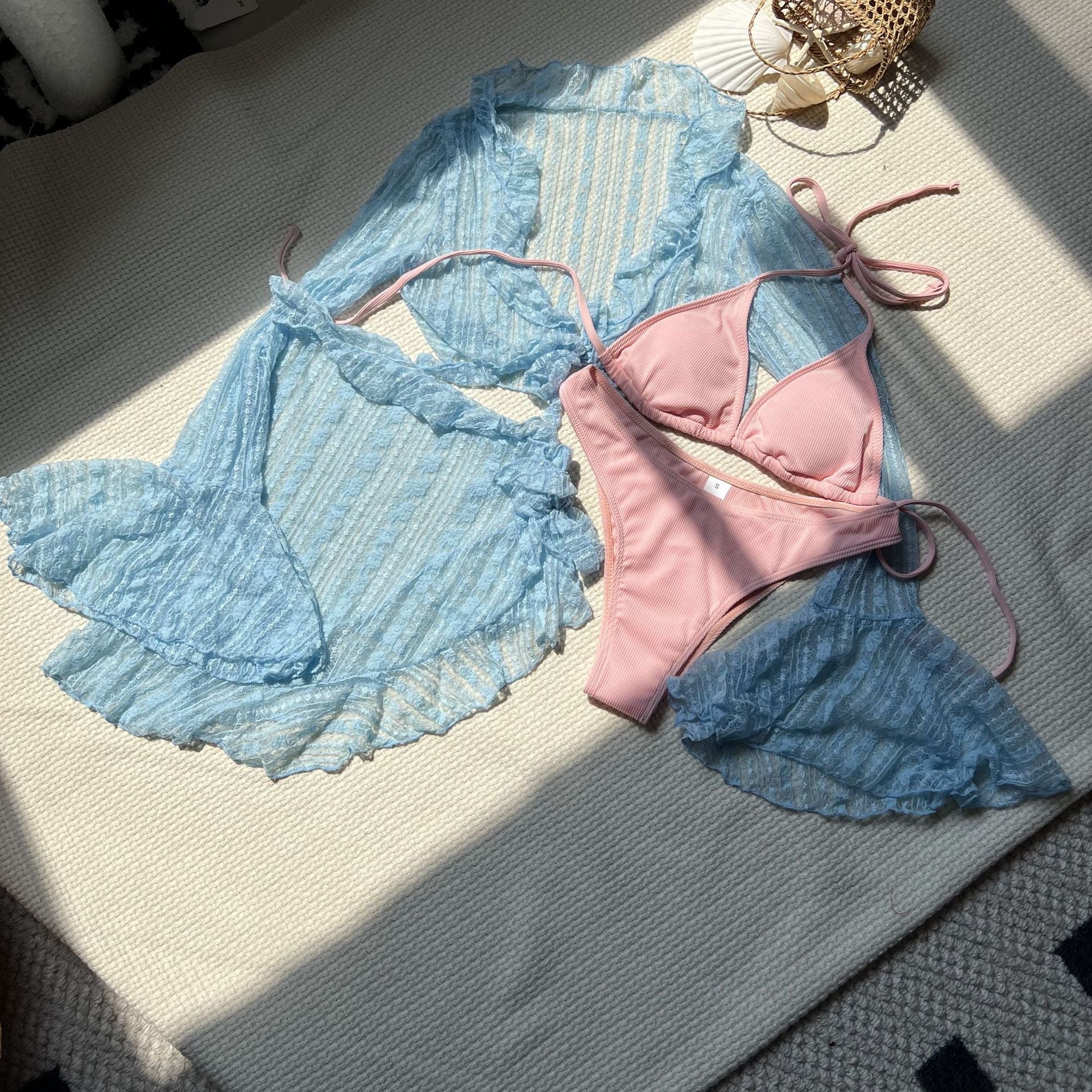 Summer Four-Piece Bikini Set - Cute Beach Swimsuit